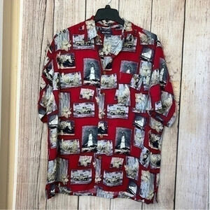 Vintage Puritan Men's Hawaiian Shirt size
Large